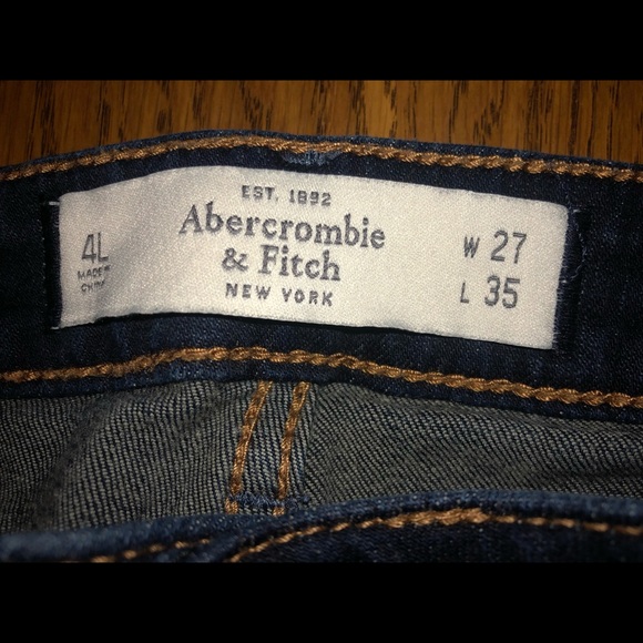 Abercrombie & Fitch, The A&F Skinny, Dark Wash Jeans - Picture 10 of 13